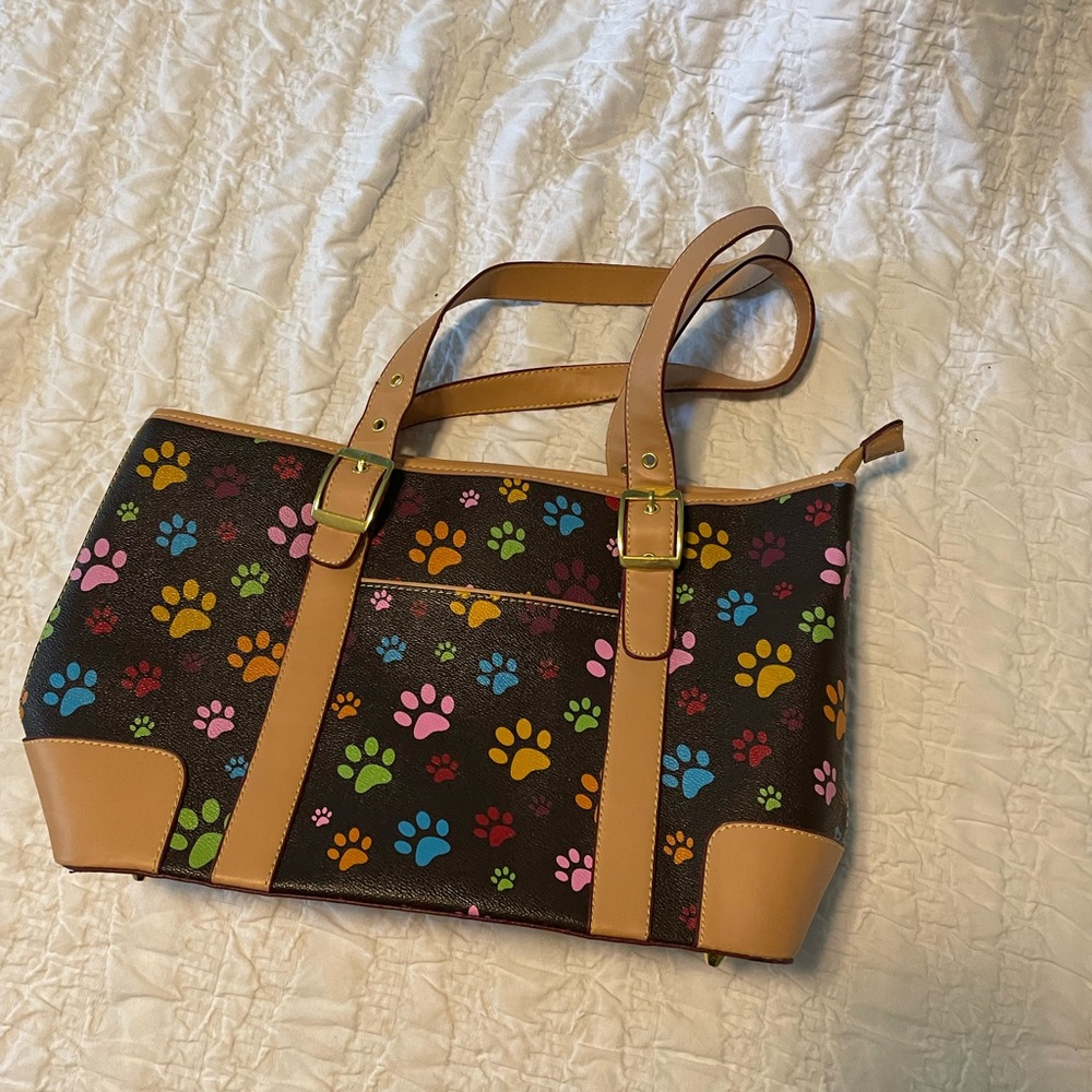 Colorful Paw print Bag